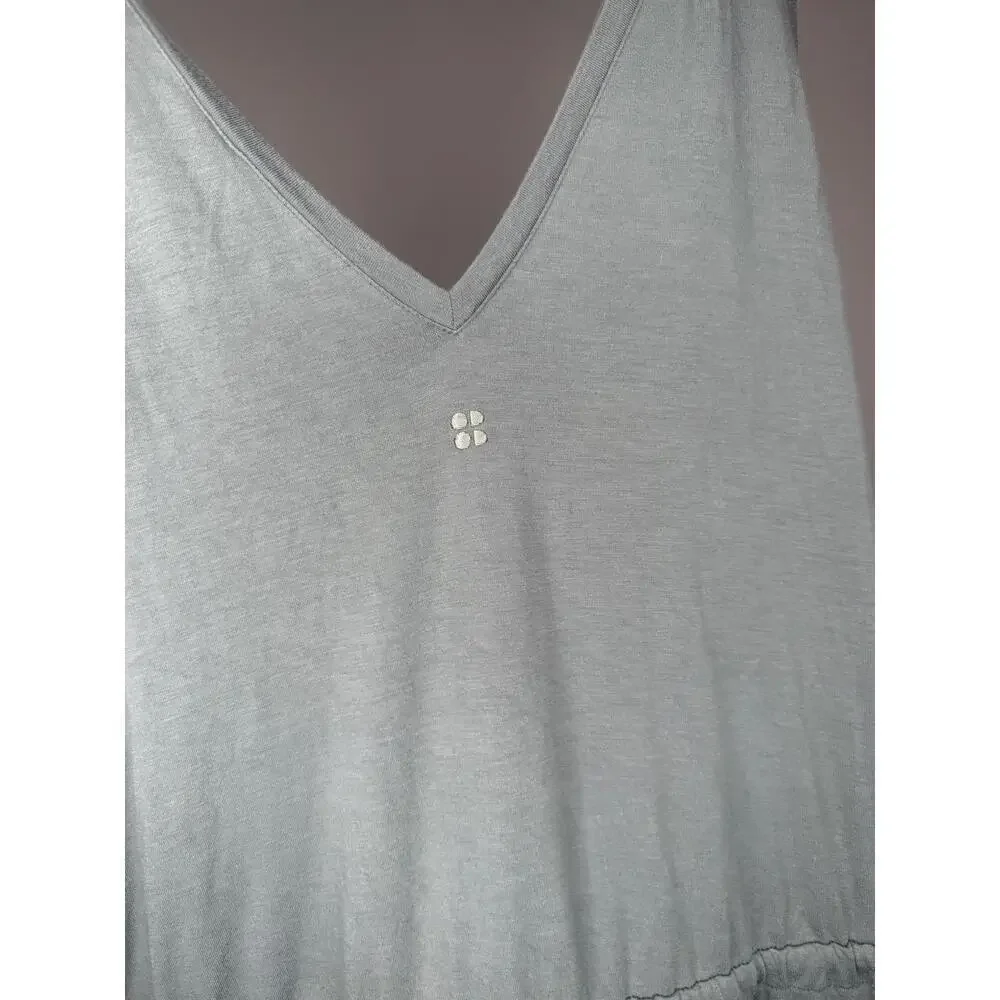 Sweaty Betty Dress Sz S Sage Green tank Athlesiure Drawstring Waist Minimalist